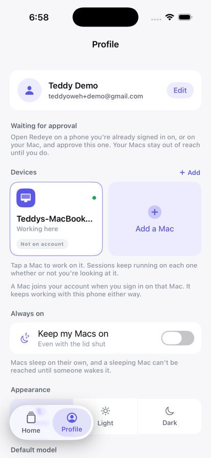 profile · ios