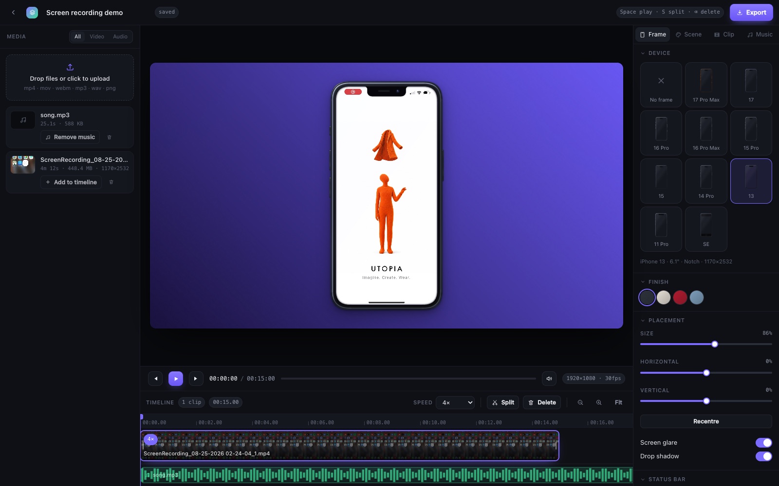 demo editing